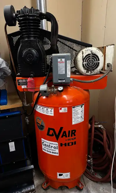 DV Systems Electric 80gal Air Compressor w/pump 5HP motor, View more