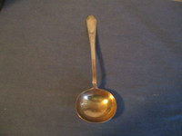 VINTAGE ALPACCA SILVER SOUP/GRAVY LADLE-12.5"-1960/70'S-RARE!