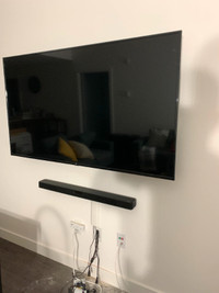 Professional Installation of TV and wall mount.