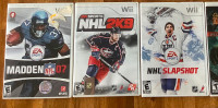 Jeux Madden NFL 07, NHL SlapsShot & NHL 2k9 pour Nintendo Wii