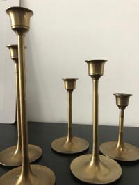 brass candle holders / brass candle stick holders