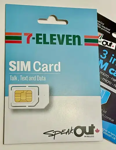 SIM for 7-11 SpeakOut , with LTE Cellular Data, View more