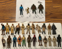 Starwars figurines vintage 10$ et plus . Échange possible