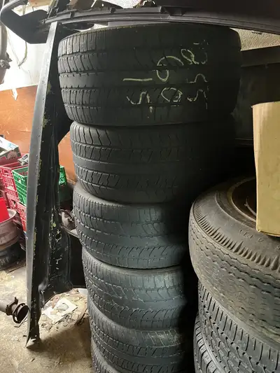 255x60x15” tires and rims Pontiac chrome rims $50 ea Pontiac rims and tires 15” $400 Chevy rims 15”...