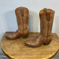 Lucchese western cowboy leather boots like new