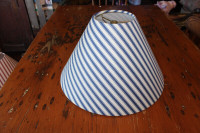 Vintage Blue Ticking Stripe  Lamp Shade