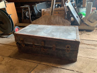 Antique steamer trunk
