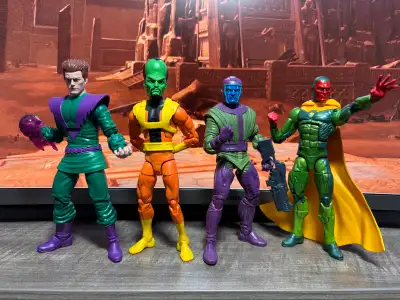 Marvel Legends Figure Lot. Mint, Loose, Complete. Displayed only. Leader- Sold Kang(abomination wave...