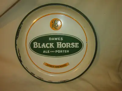 Dawes Black Horse ~ Ale and Porter ~ Porcelain Tray, View more