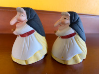 Vintage Ceramic Kitchen Witch Salt and Pepper Shakers Taiwan