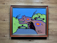 Bear with Friends by David Morrisseau | Indigenous art | Signed 