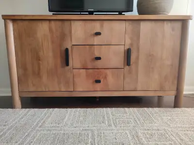 Credenza / Sideboard / Cabinet (Solid Wood, 60"W x 16"L x 31"H), View more
