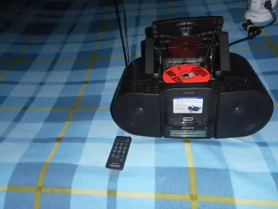 SONY Personal Audio Docking System CD iPhone iPod Radio remote, works ZS-S3iP TESTED AND WORKED EXCE...