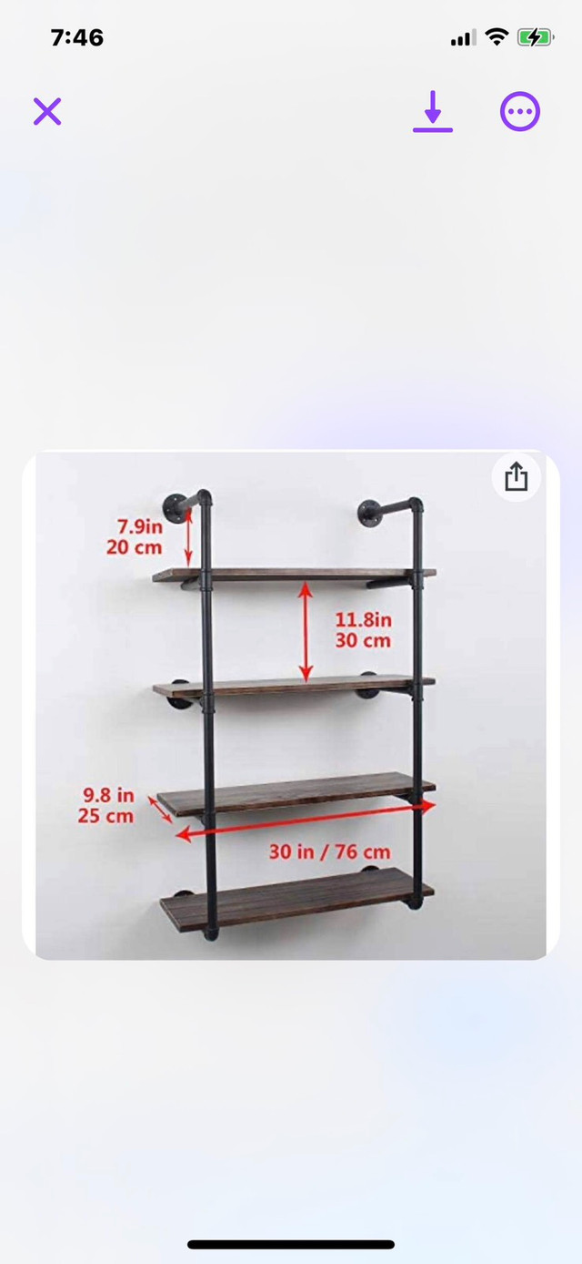 SHELF (wall mount) in Hutches & Display Cabinets in Winnipeg - Image 2