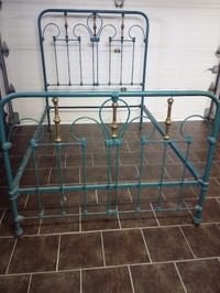 Antique Brass and Iron Double Bed
