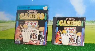 Rareté Vintage...De ma collection...Jeu vidéo pour TurbografX "The king Of Casino" dans le boitier a...