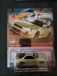 Hotwheels premium Nissan Skyline GT-R R34 