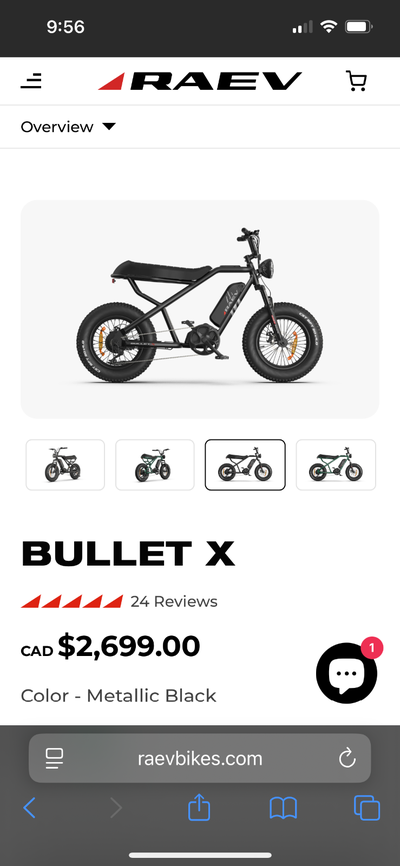 RAEV BULLET X Electric bicycle, View more