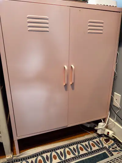 Pink storage locker, View more