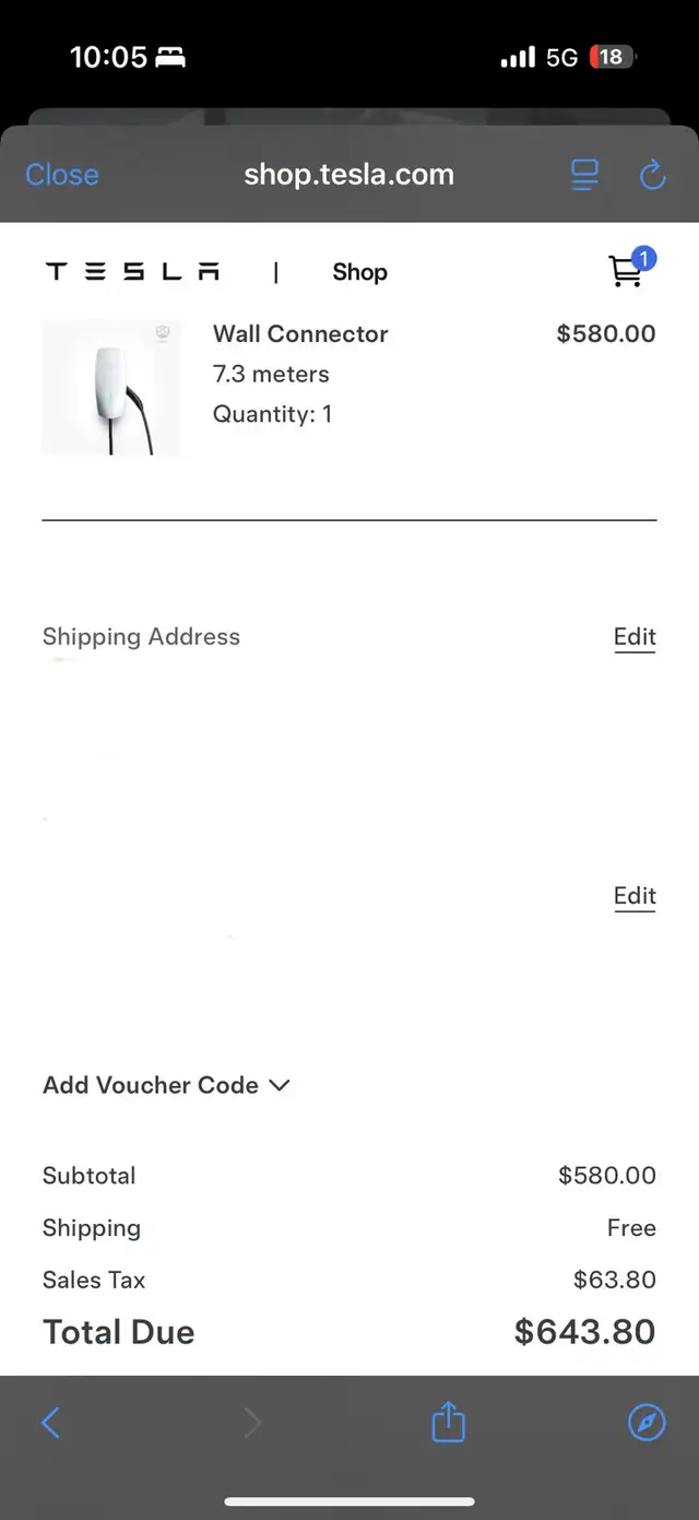 New Tesla Wall Connector62864362806915123