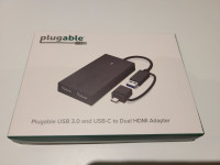 Plugable USB-C Dual Monitor Adapter - USB to HDMI
