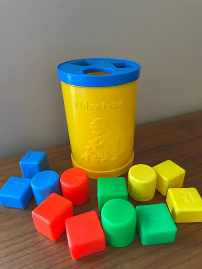 Vintage 1977 Fisher Price Baby’s First Blocks Shape Sorting Toy , View more