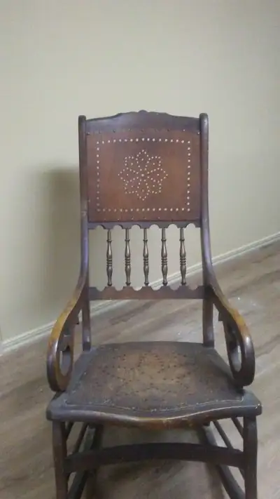 Wooden rocking chair, View more