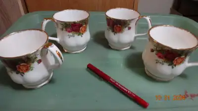 Royal Albert Country Roses bone china coffee mugs 6 in set, View more