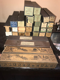 30 ASSORTED ANTIQUE PLAYER PIANO MUSIC PAPER ROLLS