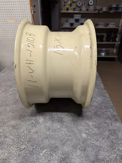 New Old Stock - Part # 11-WH-15108 | Implement Wheel Rim 15"x10" | 6" Pilot Hole | 8" C-C Bolt Patte...