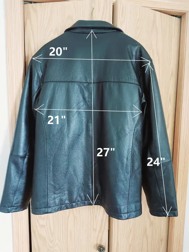 men’s leather jacket “M” size in Men's in Calgary - Image 4