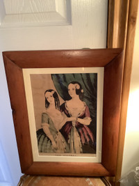 World Renowned Currier & Ives Print Titled “The Sisters” 