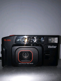 Vivitar TL 125 Point & Shoot 35mm Film Camera AF Tele/ Wide Lens