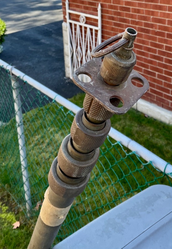 Military Radio Antenna Mast approx. 32’ Telescopic Copper 1945