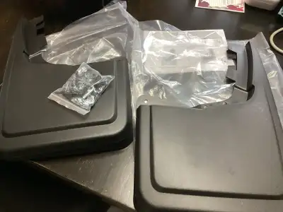 Front and rear mud flap set for 2021 25 ford f150 never been used new in box with instructions and h...