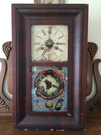 Antique E. N. Welch 30 Hour Wall Clock - Working