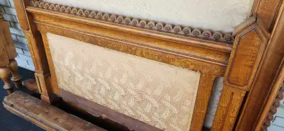 Antique Wood Bed Frame, View more