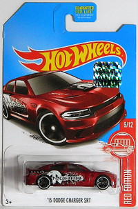 Hot Wheels Red Edition 1/64 '15 Dodge Charger SRT Diecast Car
