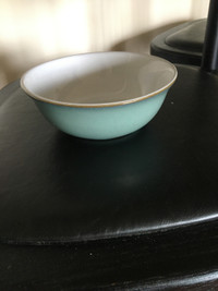 Regency Green Denby soup bowls 4