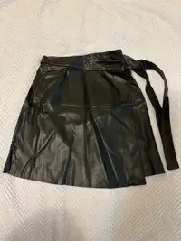Aritzia PU Wrap Skirt
