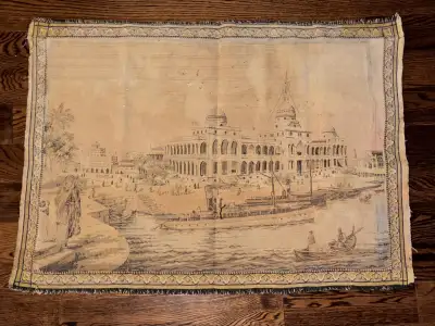 Old Antique Tapestry Egypt Port Said, View more