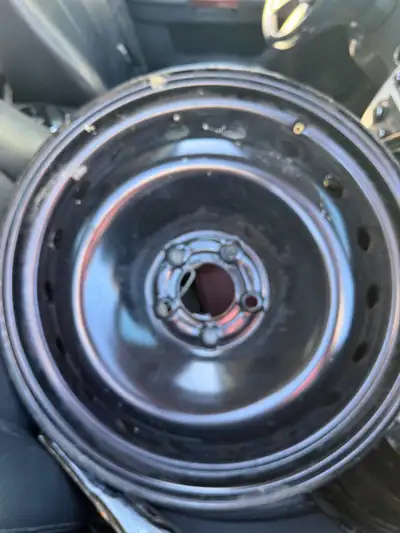 These used 19-inch steel rims are a reliable choice for your winter setup, featuring a 5-bolt patter...