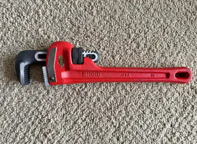 Premium Ridgid 10” pipe wrench, View more
