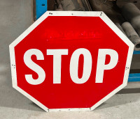 Metal Decommissioned “STOP” Traffic Sign