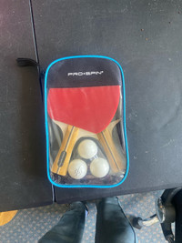 Pro spin ping pong paddle set