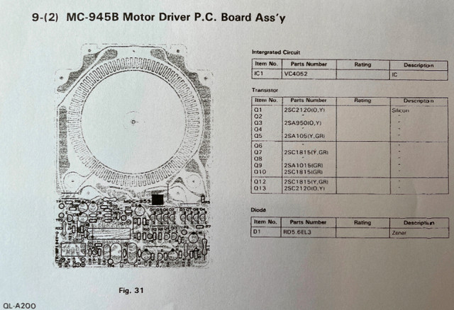 JVC Turntable Motor Drive Assembly MDC-953 in General Electronics in St. Catharines - Image 4