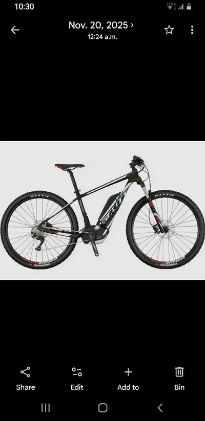 This is a used Scott electric bike frame, perfect for a DIY project or replacement. The frame like n...