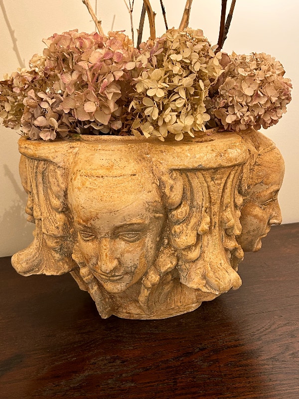 "SIGNED" HAYES PARKER Sculpted Garden Planter Arts & Collectibles