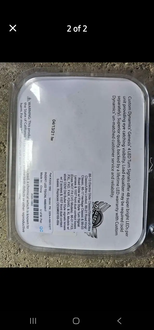 Custom dynamics gen 4 turn signal inserts in Motorcycle Parts & Accessories in Mississauga / Peel Region - Image 3