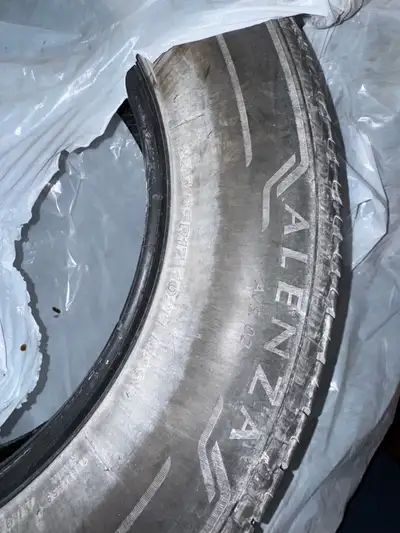 set of 4 alenza summer tires 225 65 R17. only used for one season tons of tread left. 300 obo